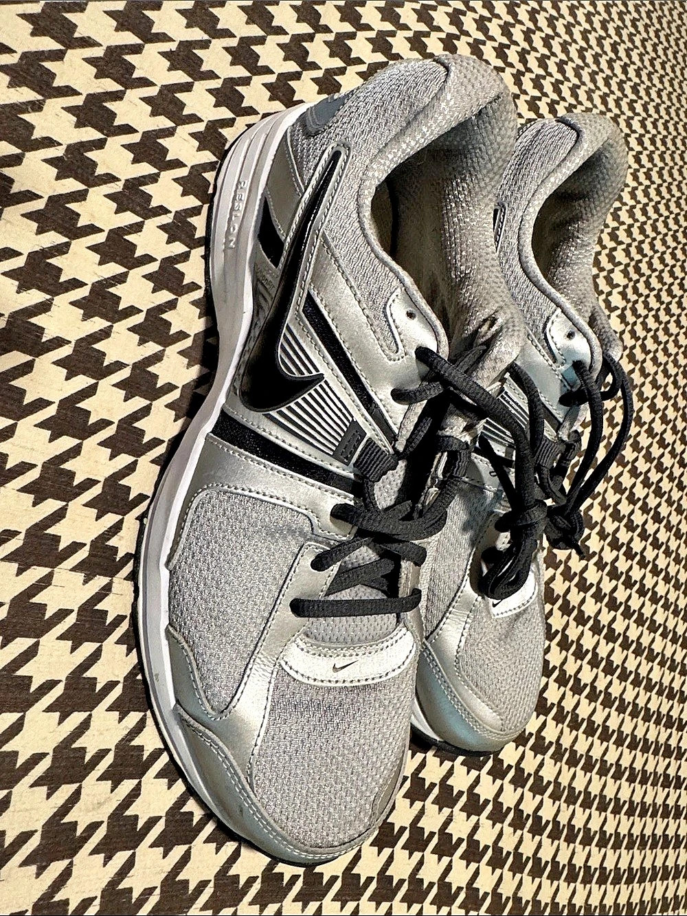 Nike Air Monarch IV Athletic Shoes Gray Black US 9